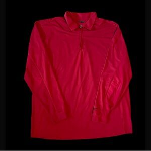 Nike Men's Essential Dri-FIT Half-Zip Golf‎ Pullover, Red- XL